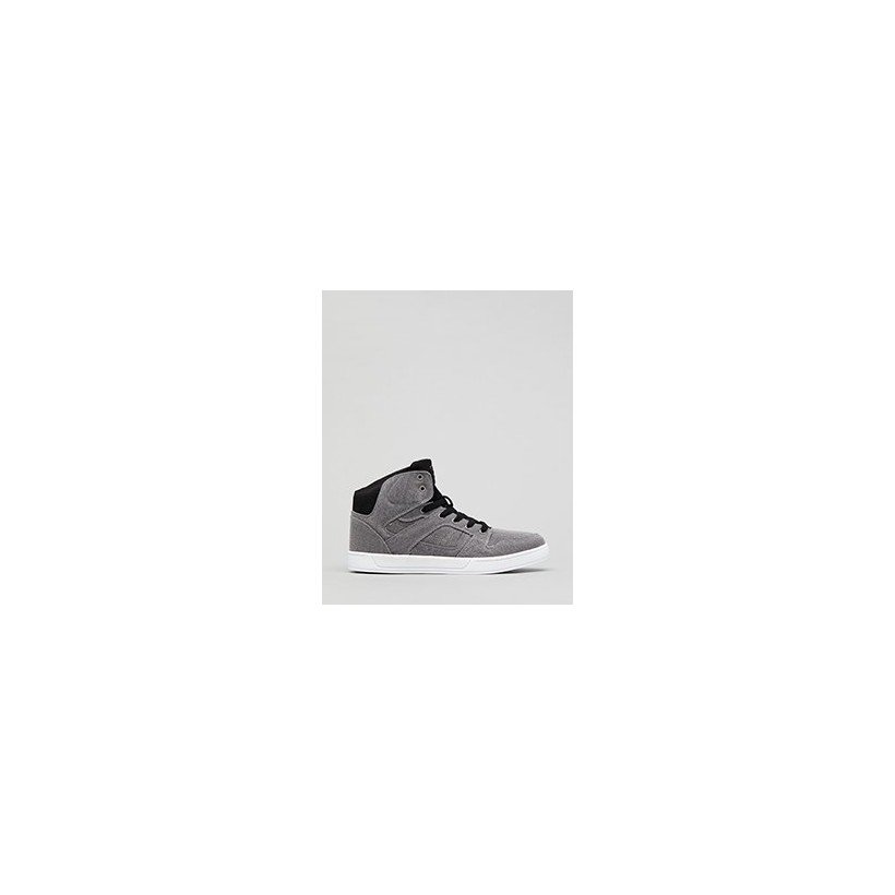 Crown Hi-top Shoes in Grey/White by Sanction