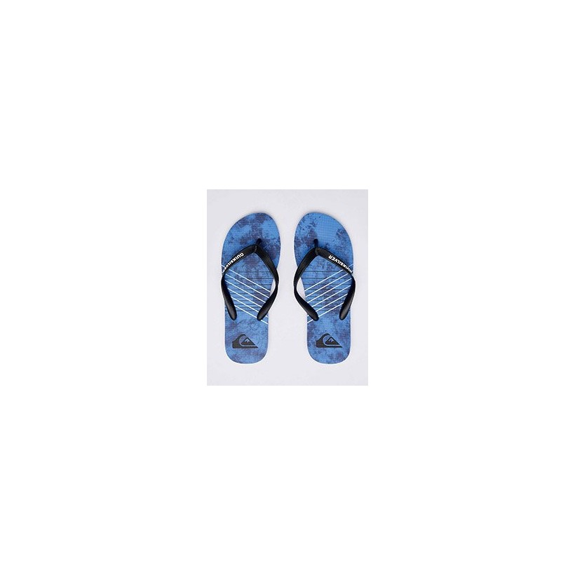 Molokai Shibori Thongs in Black/Blue/Blue by Quiksilver