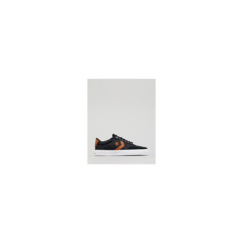 Courtland Shoes in "Black/Warm Tan/White"  by Converse