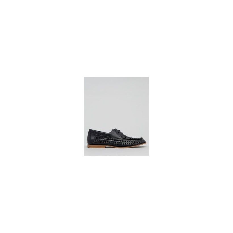 Hyde Woven Boat Shoes in  by Flyte