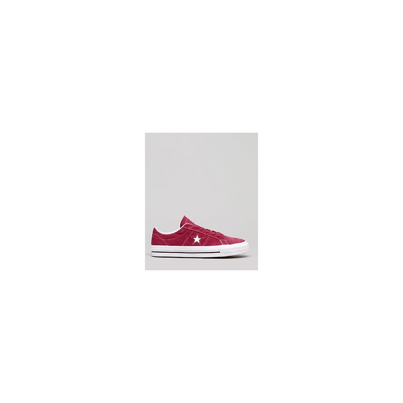 Women's One Star Pro Classic Shoes in Rhubarb/Black/White by Converse