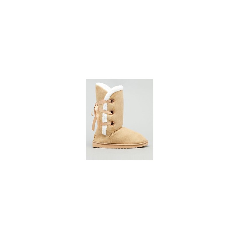 Joey Ugg Boots in Beige/White by Mooloola