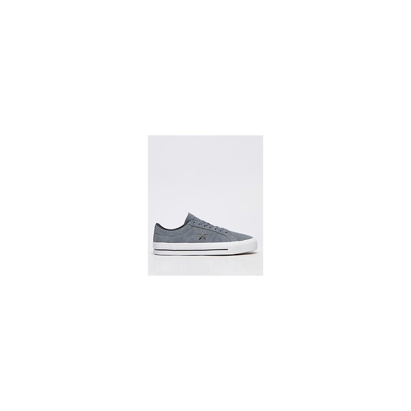 Womens One Star Pro Lo-Top Shoes in Coolgrey/Black/White by Converse