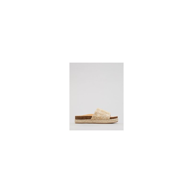 Florida Flatform Shoes in Natural by Mooloola