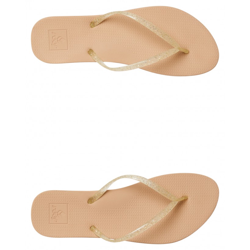 Womens Escape Lux Shimmer Thong Champagne By REEF