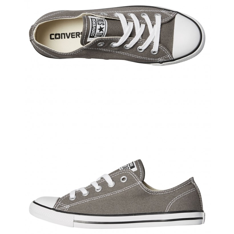Chuck Taylor Womens All Star Dainty Lo Shoe Charcoal By CONVERSE