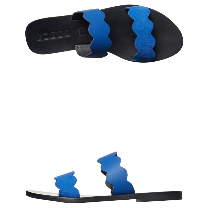 Womens Wave Slide Cobalt By SOL SANA