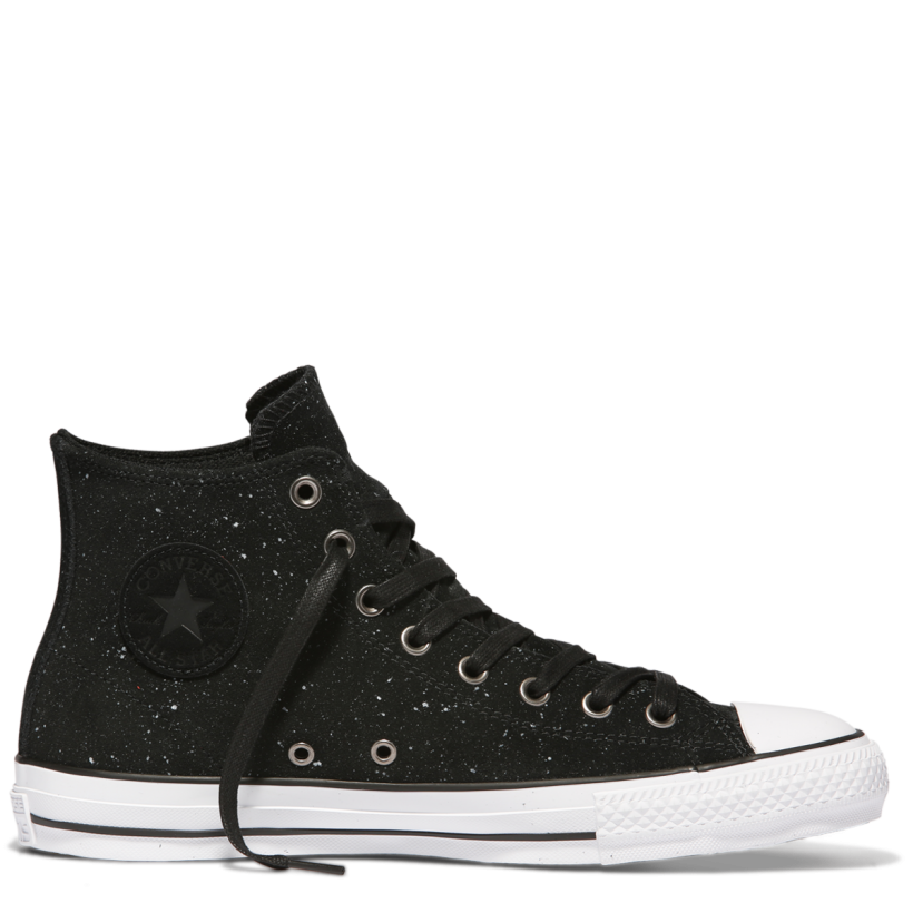CONS CTAS Pro Peppered Suede High Top Black