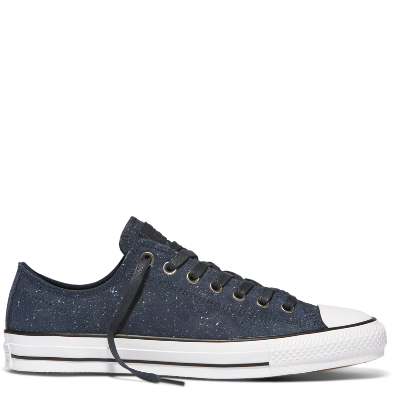 CONS CTAS Pro Peppered Suede Low Top Obsidian
