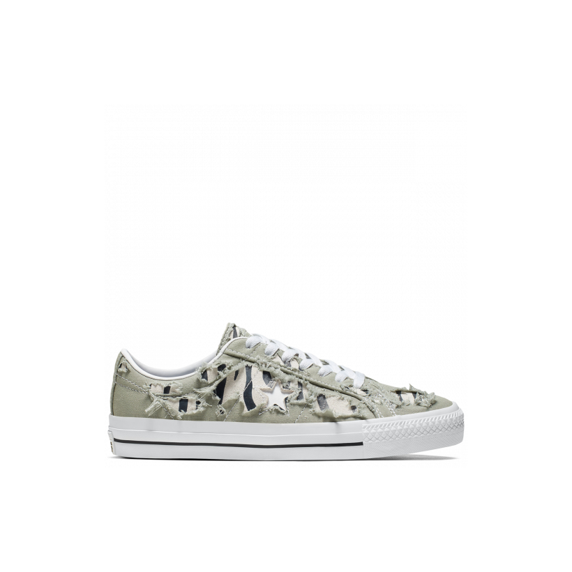 CONS One Star Pro Archive Print Low Top Jade Stone
