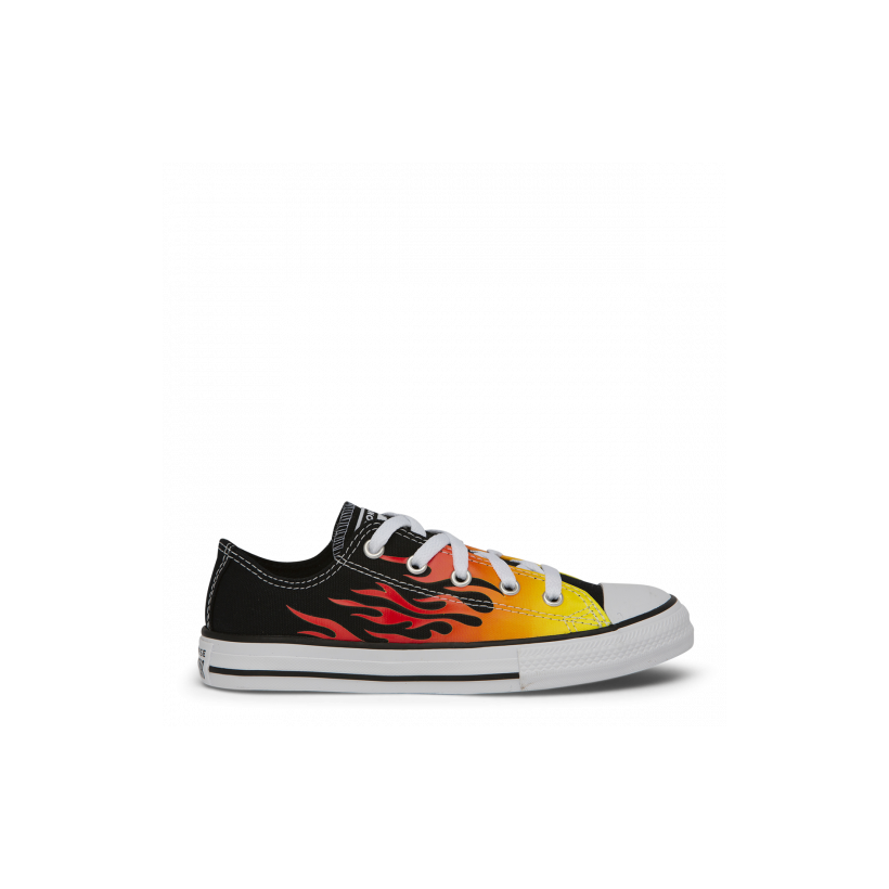 Chuck Taylor All Star Archive Flames Junior Low Top Black