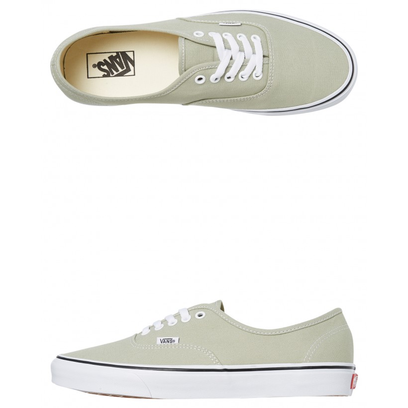 Womens Authentic Shoe Desert Sage White By VANS