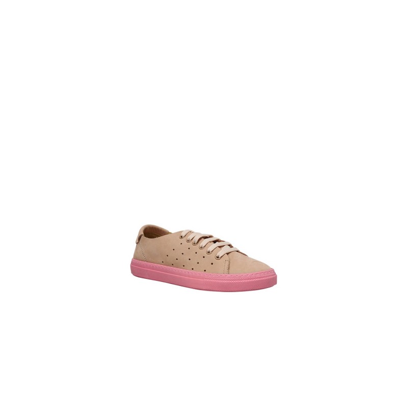 Dixie - Pink Nubuck by Siren Shoes