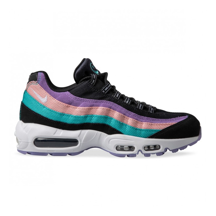 AIR MAX 95 HAVE A NIKE DAY Black White Hyper Jade Bleached Coral