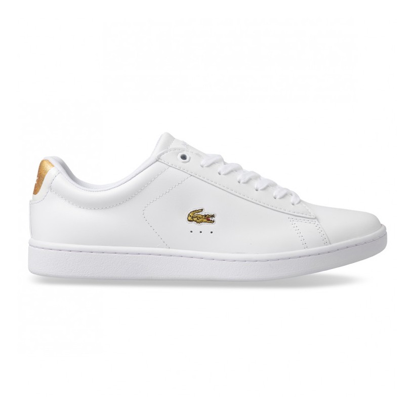 lacoste carnaby evo white gold
