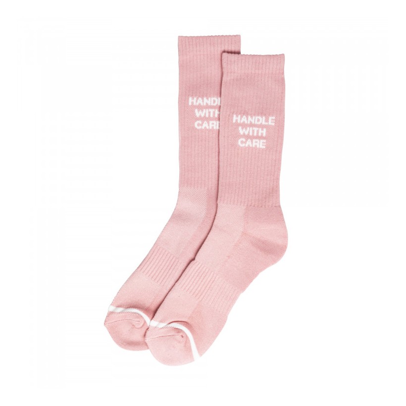 HANDLE WITH CARE SOCK Pink