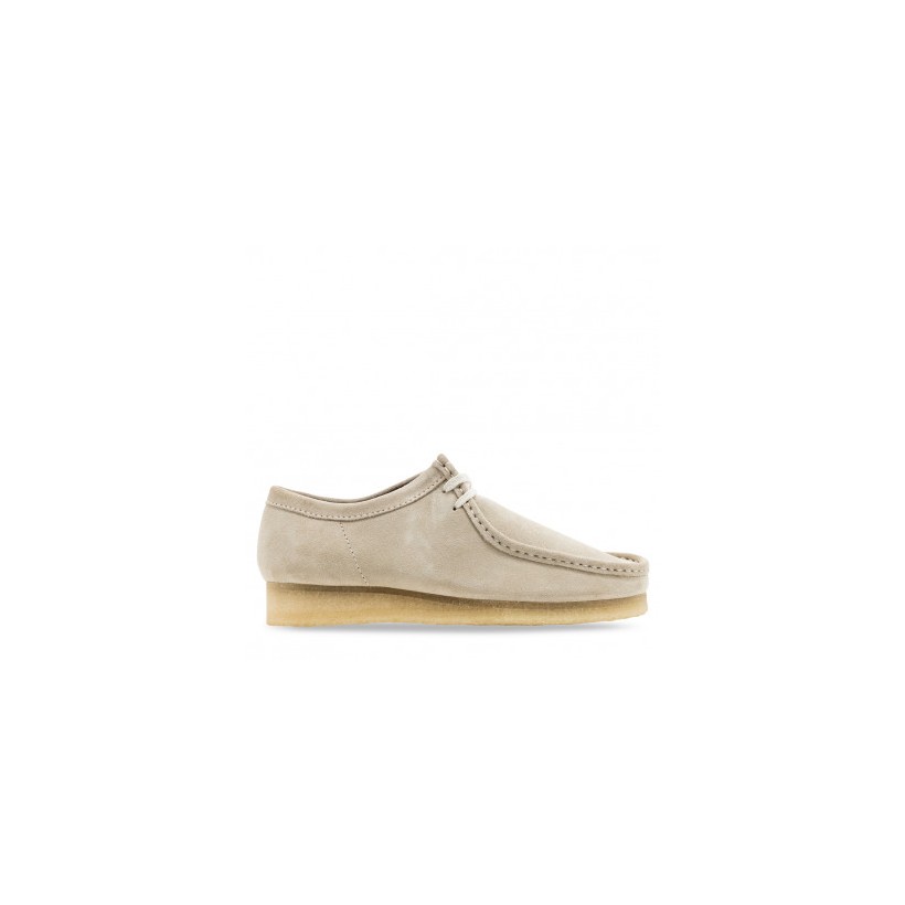 WALLABEE Off White Suede