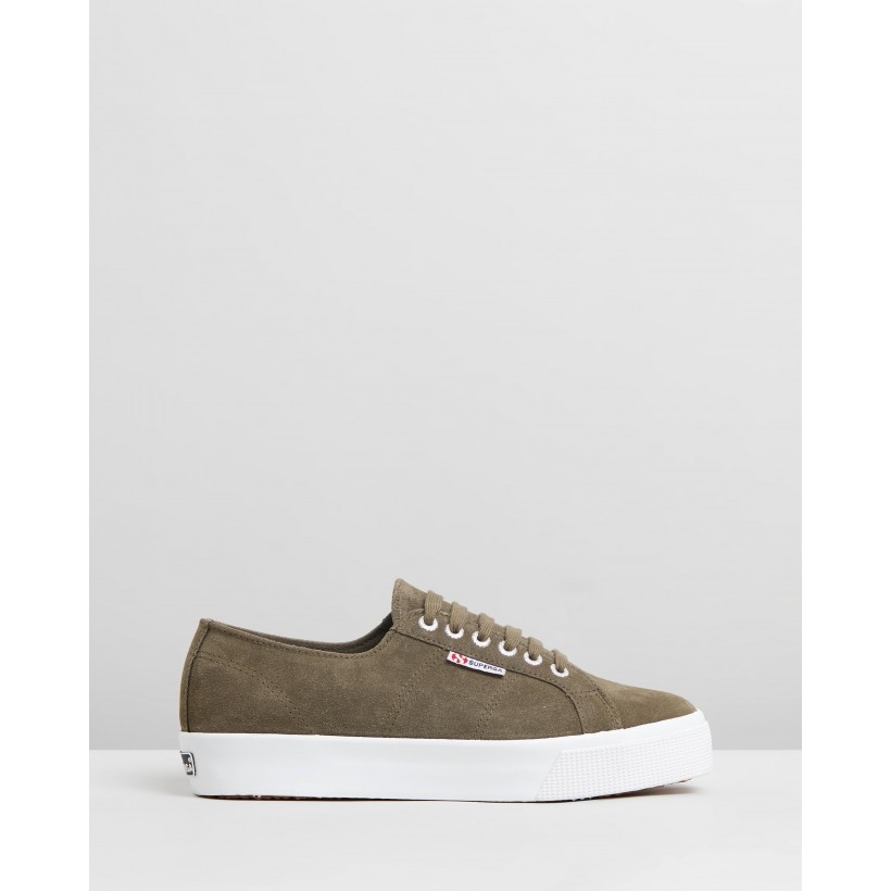 2730 Suede - Women's Green Wood by Superga