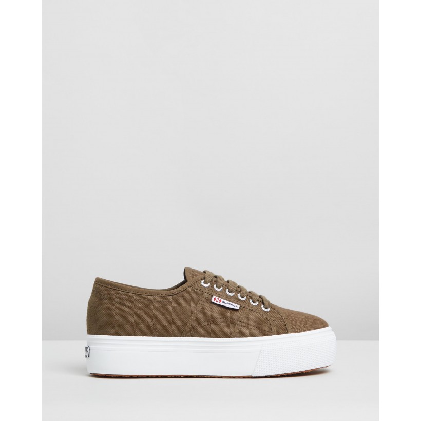 2790 Linea Up and Down - Women's Military Green by Superga