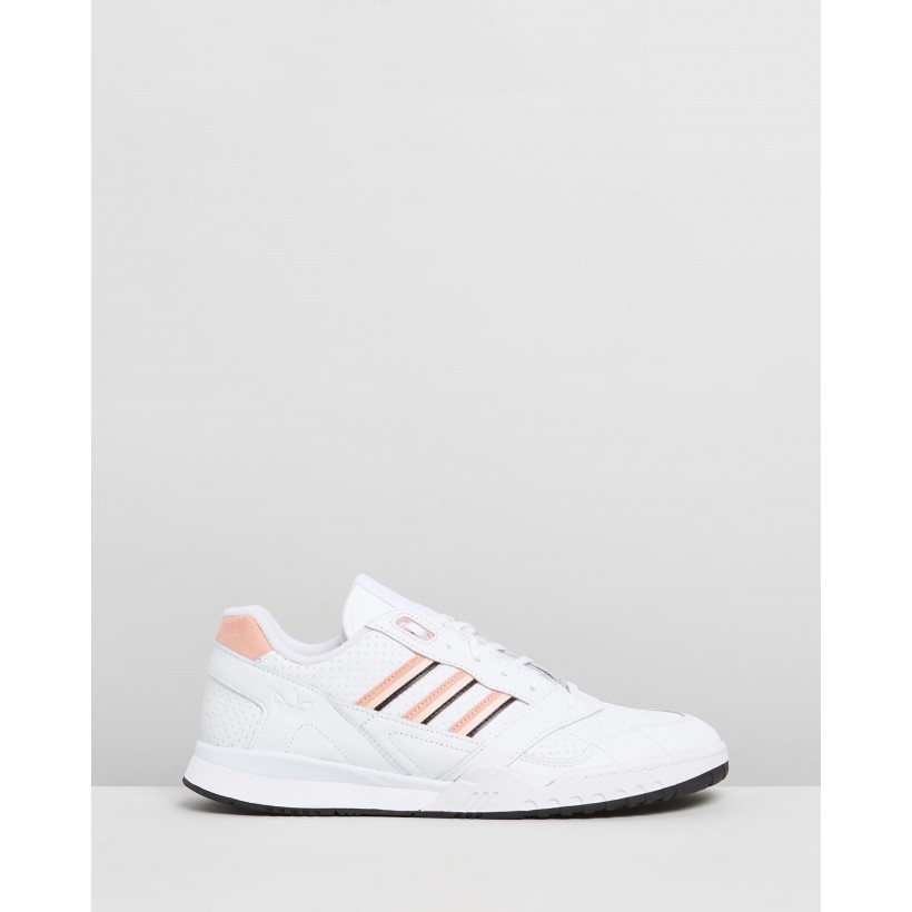 A.R Trainers - Unisex Footwear White, Glow Pink & Core Black by Adidas Originals