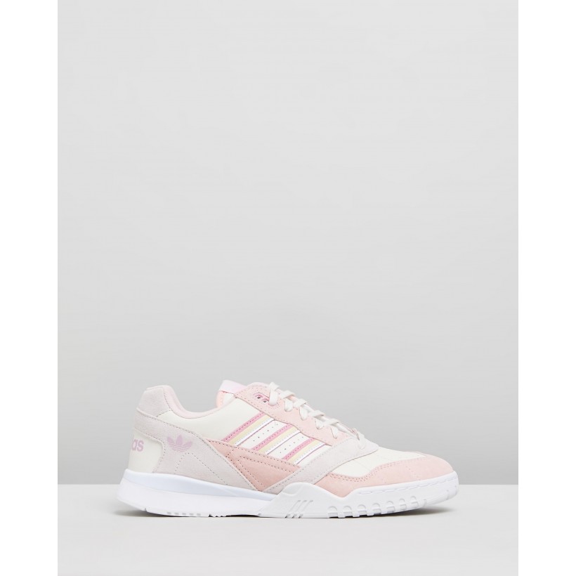 A.R. Trainers - Women's Chalk White, True Pink & Orchid Tint by Adidas Originals