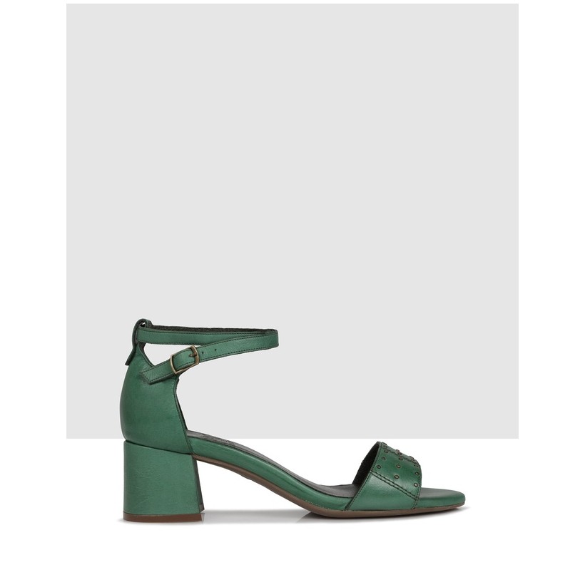Ahtra Block Sandals 22 GREEN by Sempre Di