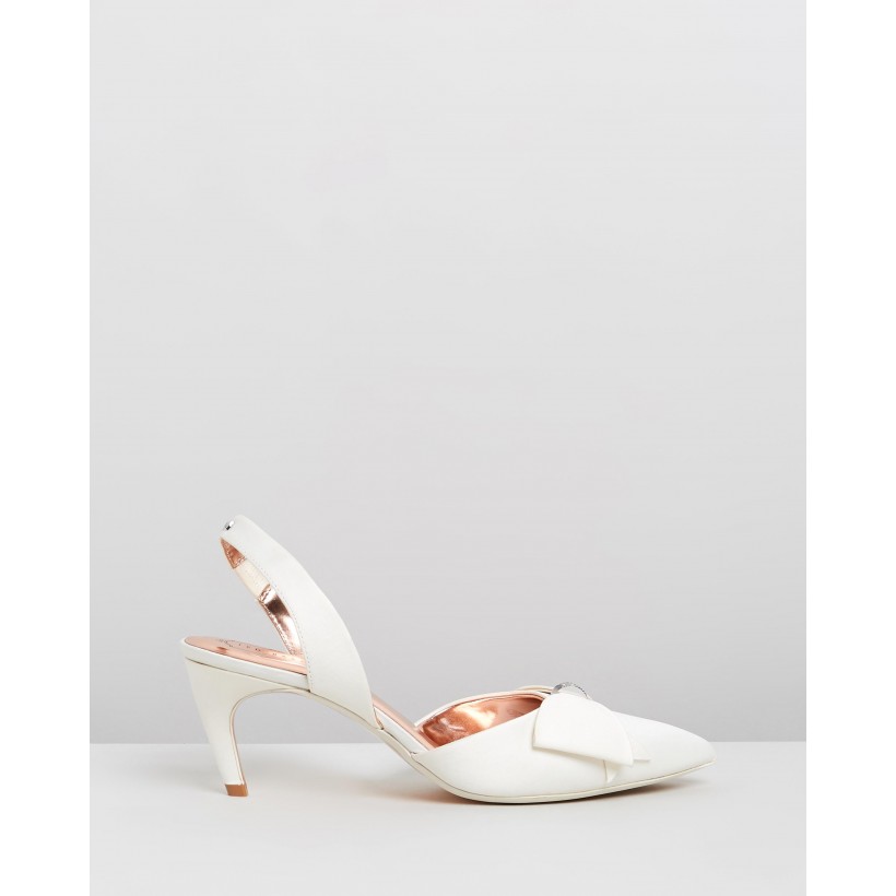 Aidela Heels Ivory Satin by Ted Baker