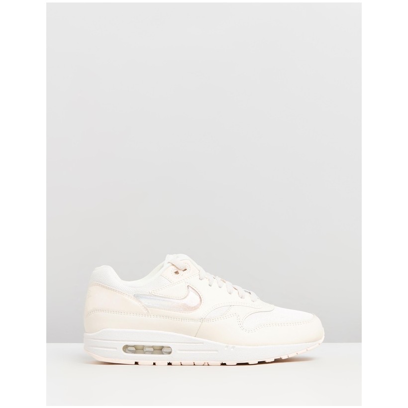 Air Max 1 JP - Women's Pale Ivory, Summit White & Guava Ice by Nike