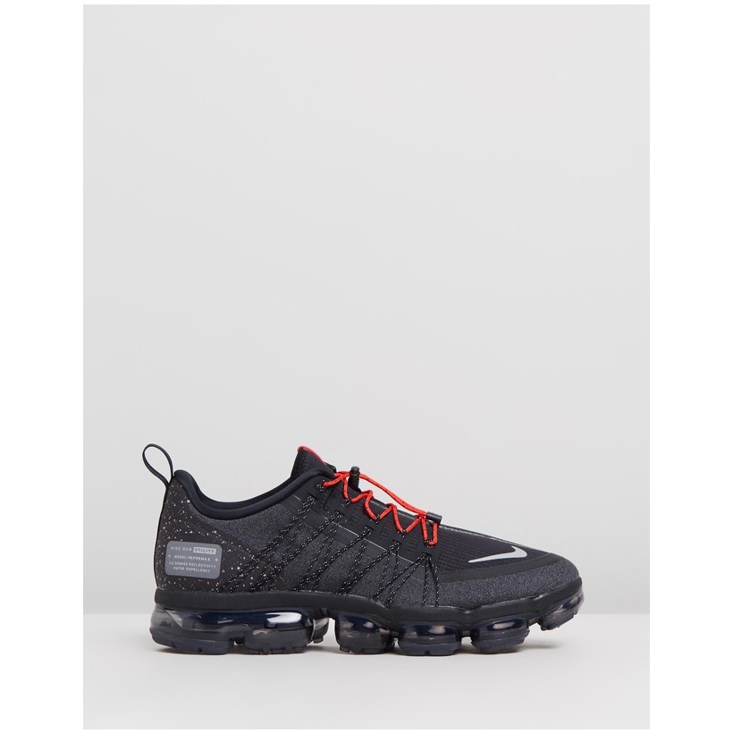 Air VaporMax Run Utility - Men's Black, Reflect Silver, Anthracite & Habanero Red by Nike