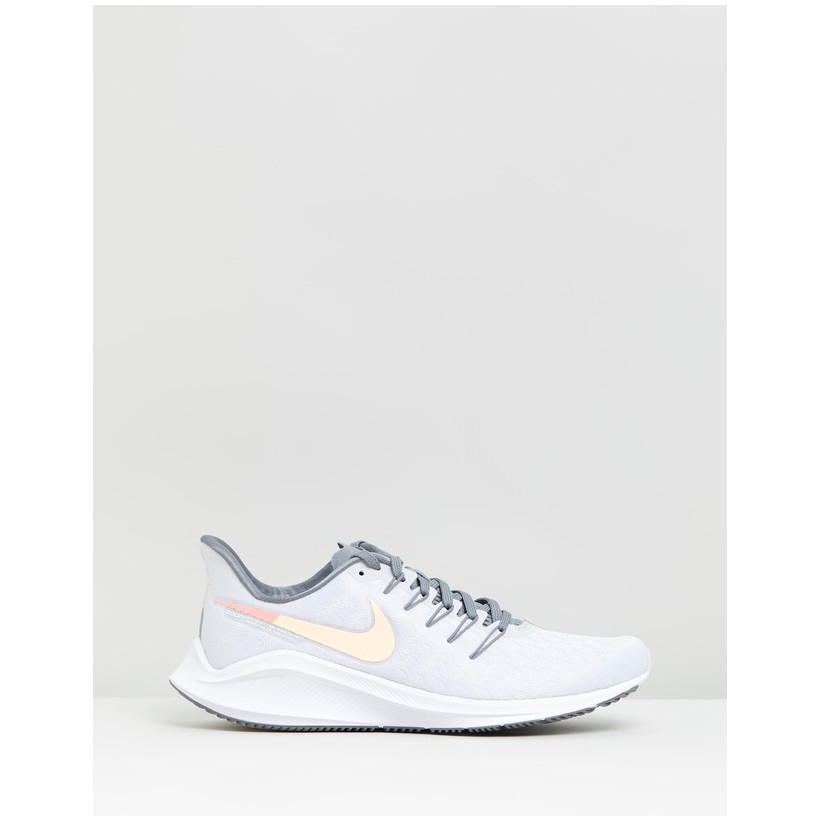 Air Zoom Vomero 14 - Women's Pure Platinum, Crimson Tint & Cool Grey by Nike
