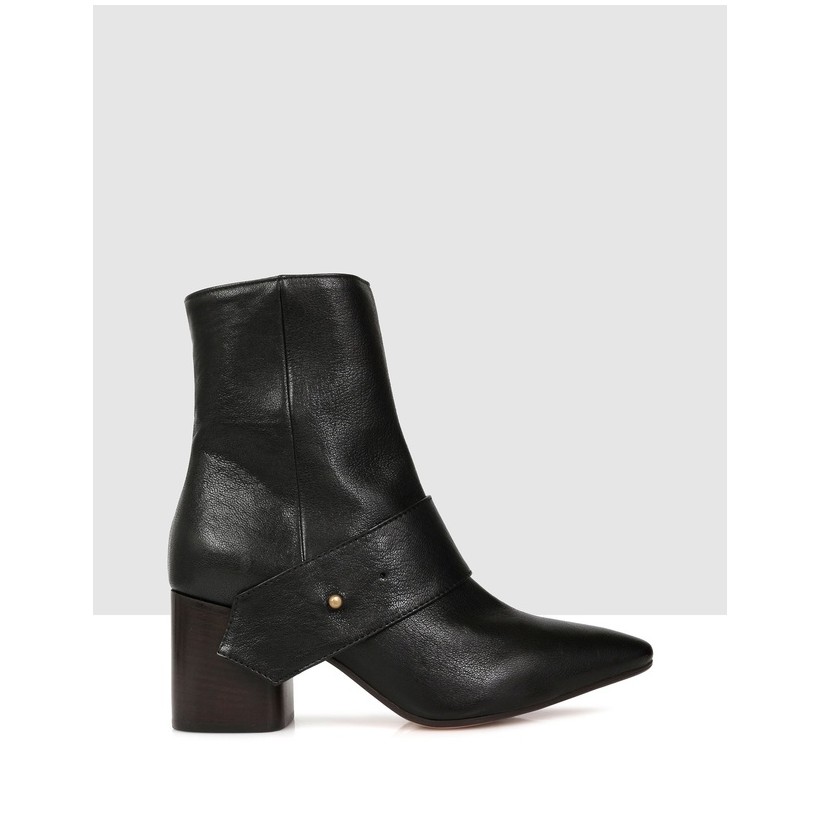 Albian Ankle Boots Black by Beau Coops