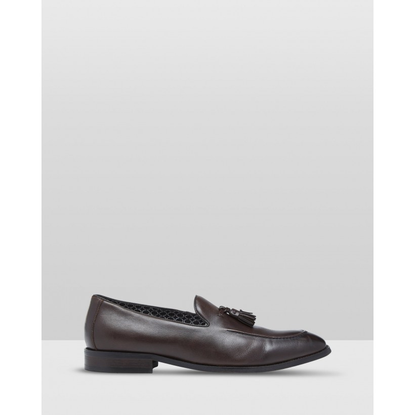Alfred Leather Shoes Brown by Oxford
