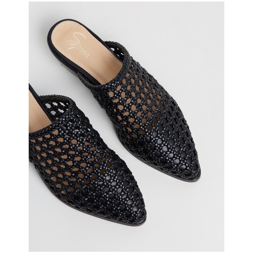 Alivia Mules Black Woven by Spurr