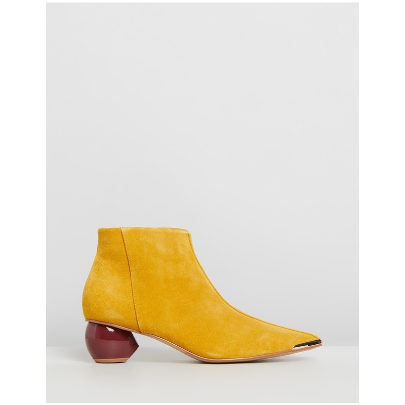 Alleviate Calf Ankle Boots Cornsilk by Jaggar The Label
