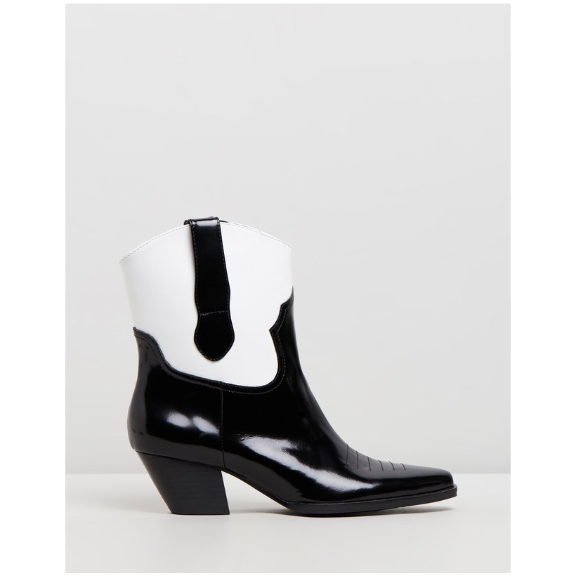 Allister Boots Black \u0026 White by Sol 