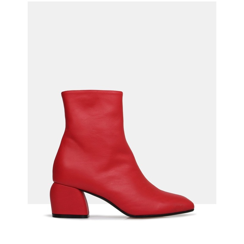 Anibelle Ankle Boots Red by Beau Coops