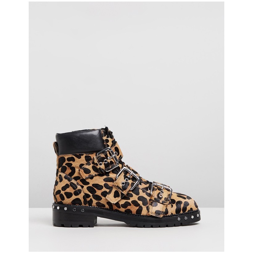 Animal Hiker Boots Leopard by Topshop
