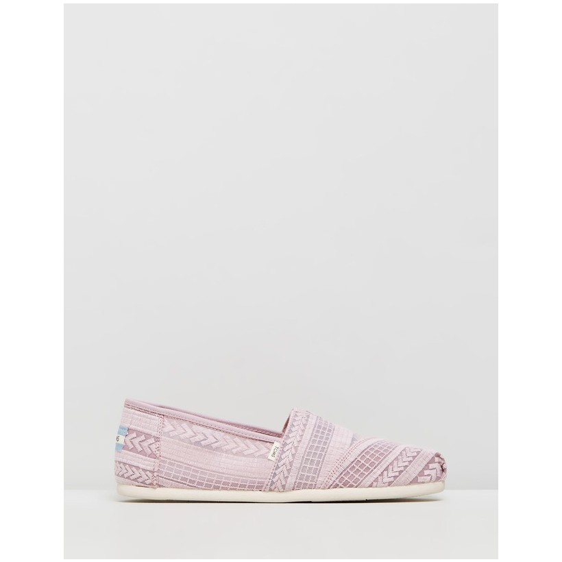 Arrow Embroidered Mesh - Women's Lilac Arrow by Toms