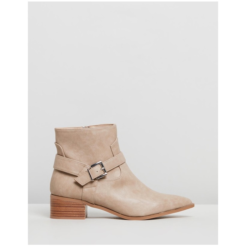 Ashleigh Boots Taupe Smooth by Spurr