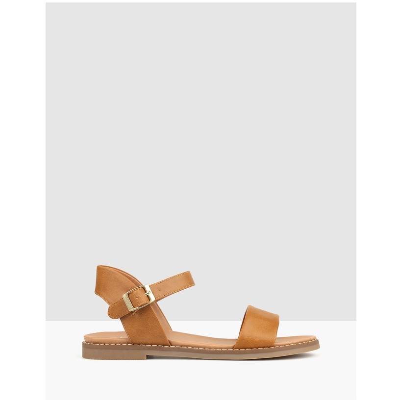 Atlas Footbed Sandals Tan by Betts