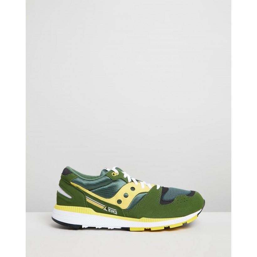Azura Sneakers Green & Yellow by Saucony