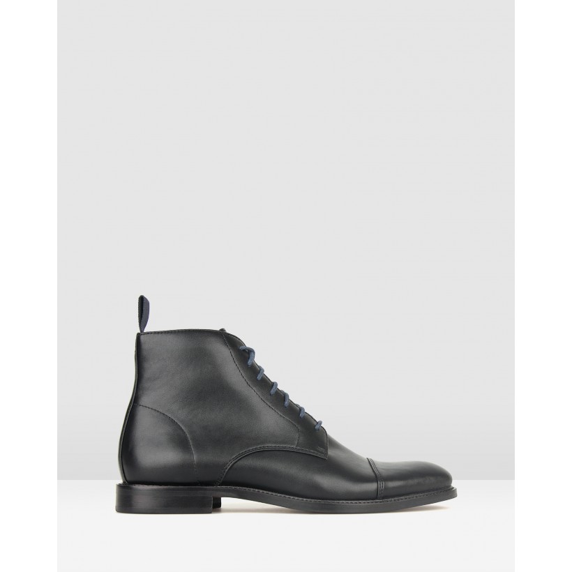 Backfire Lace Up Dress Boots Black by Betts