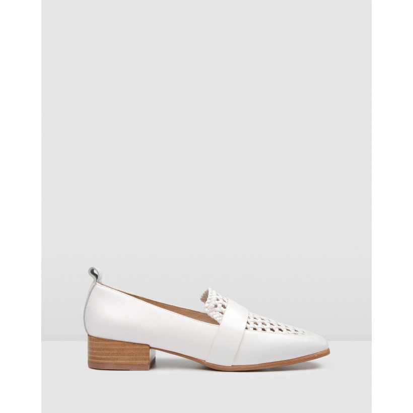 Banner Loafers WhiteLeather by Jo Mercer