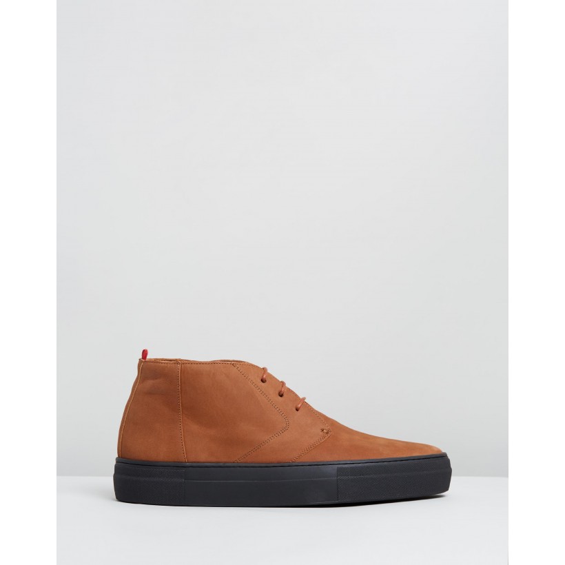 Beat Boots Caramel Nubuck by Oliver Spencer