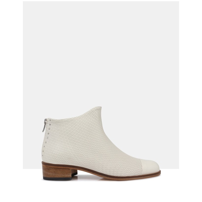 Beau5 Ankle Boots Off white by Beau Coops