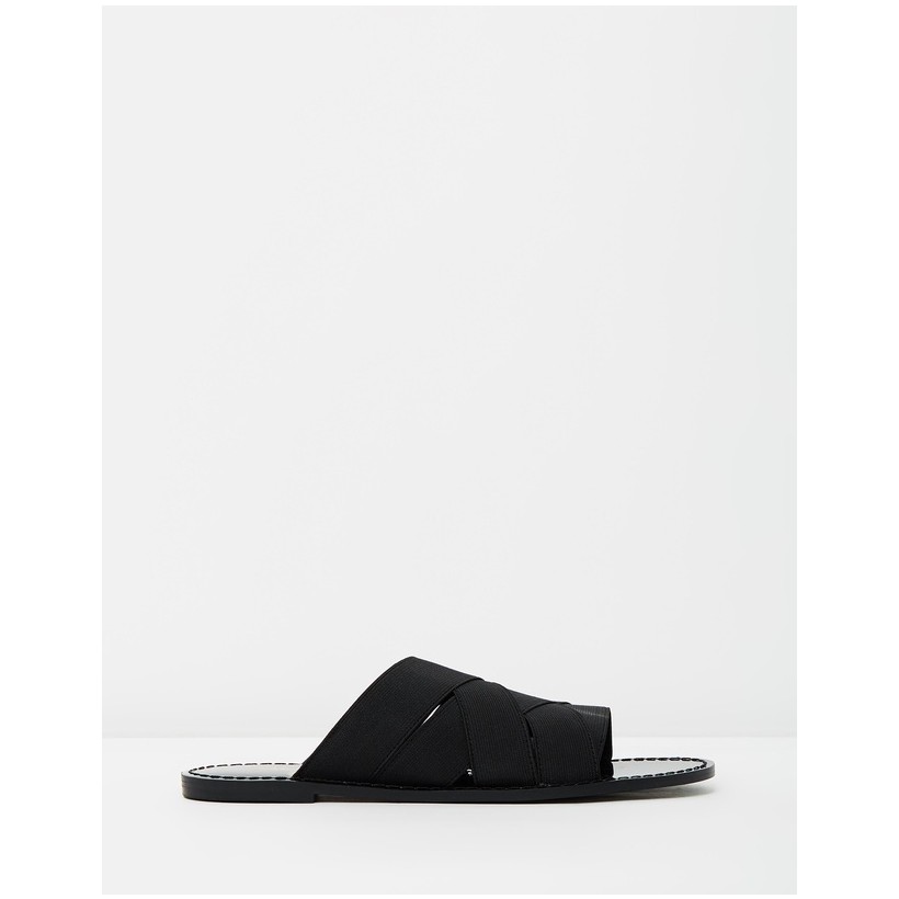 Bella Flats Black Elastic by Mode Collective