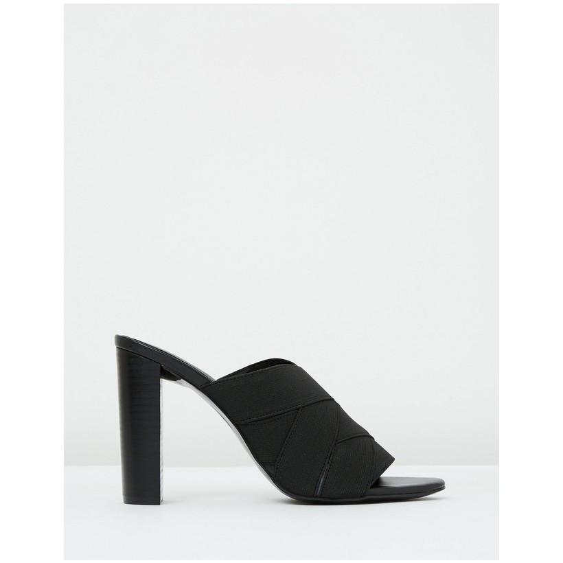 Bella Mule Black Elastic by Mode Collective