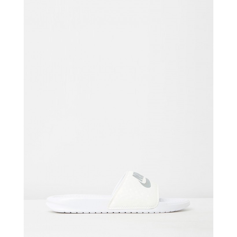 Benassi JDI Slides - Women's White by Nike