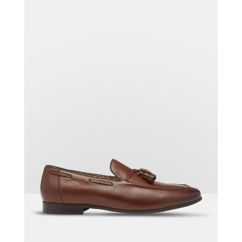 Benedict Leather Loafers Brown by Oxford