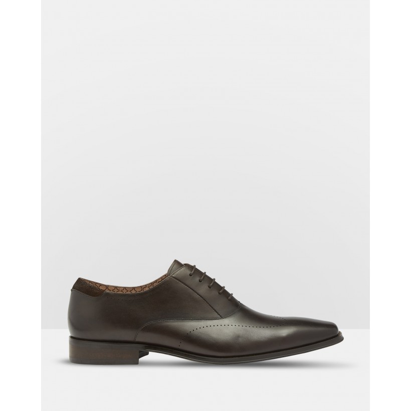 Bernie Leather Oxford Shoes Brown by Oxford